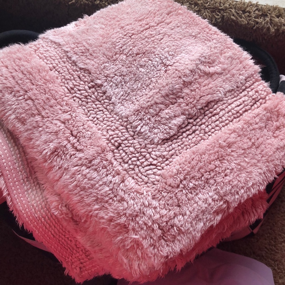 Rose pink bath mat / SOFT//////